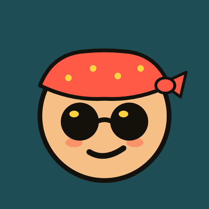 Mascota de Viajeros Rebeldes con bandana y gafas de sol